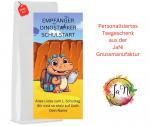 Personalisiertes Teegeschenk | Dinostarker Schulstart